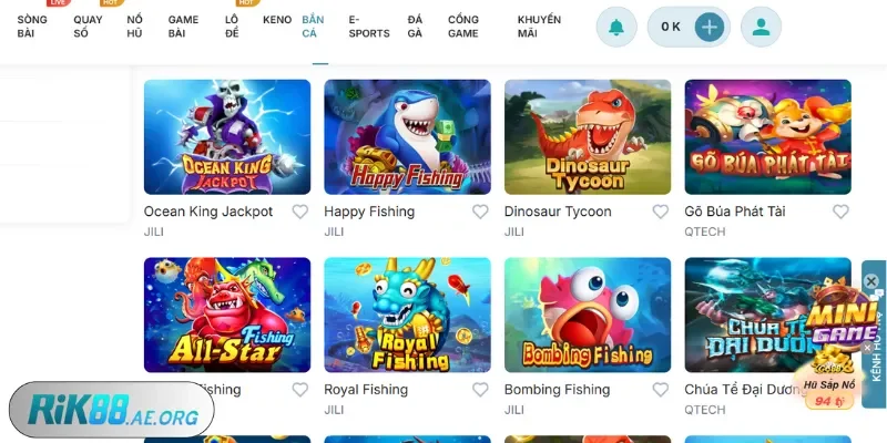 Rik88 hướng dẫn chơi bắn cá ăn thưởng lớn vui nhộn