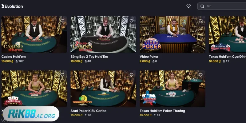 Rik88 hướng dẫn kinh nghiệm đánh Poker Livestream